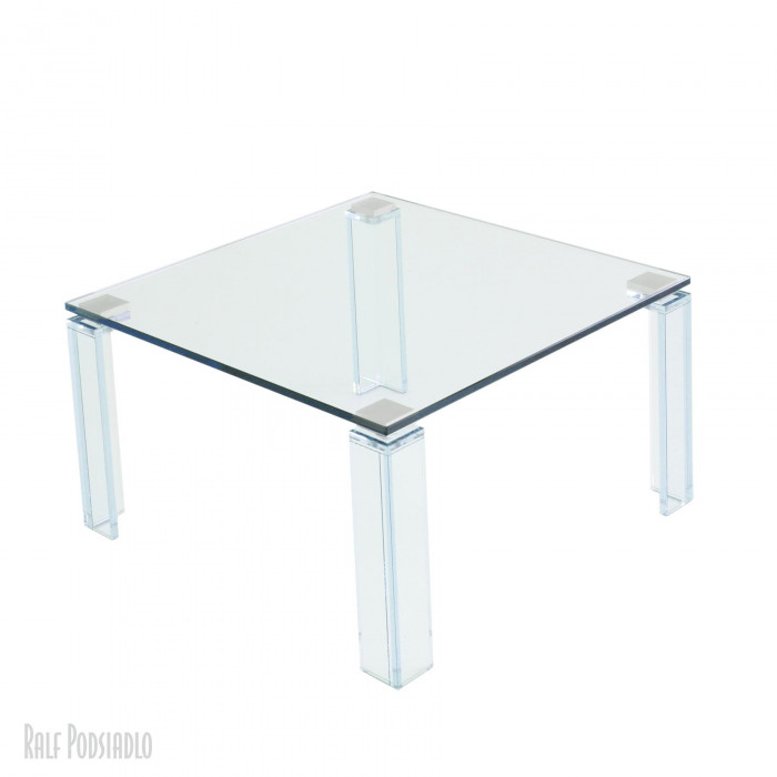 Couchtisch 70x70cm - Glasbeine