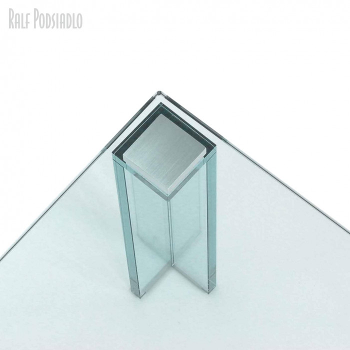 Glastisch 70x70cm - Glasbeine