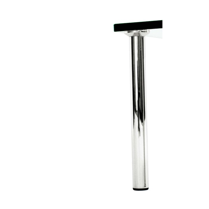 Glastische: Tisch-Bein D30mm Edelstahl Hochglanz, handpoliert