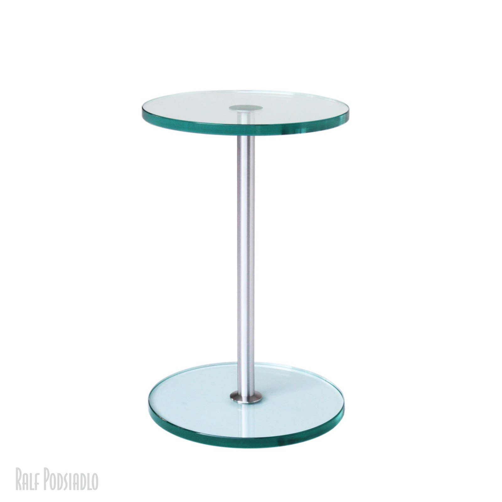 Beistelltisch D35 cm, rund, Glasplatten 19mm stark